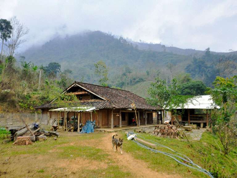 Mr Hung's homestay in Dzao ethnic minority village of Ba Be